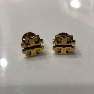 Tory Burch logo earrings